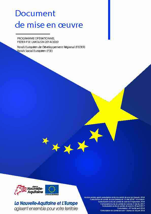[PDF] Document de mise en œuvre - Europe en Nouvelle-Aquitaine