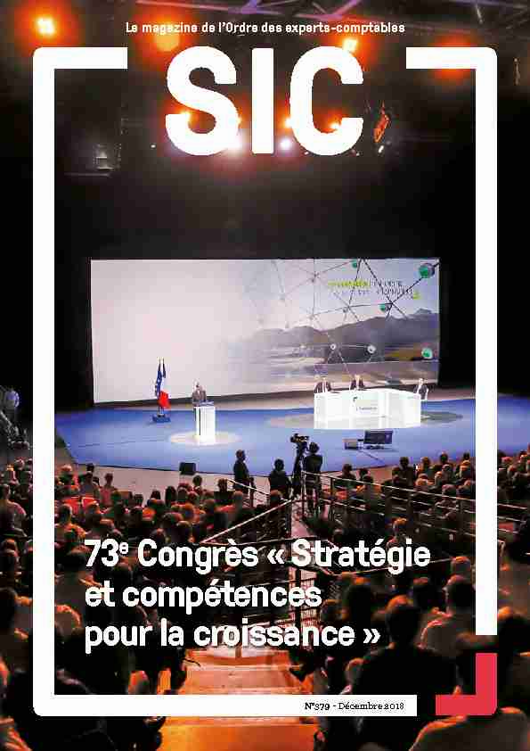 73e Congrès « Stratégie et compétences pour la croissance »