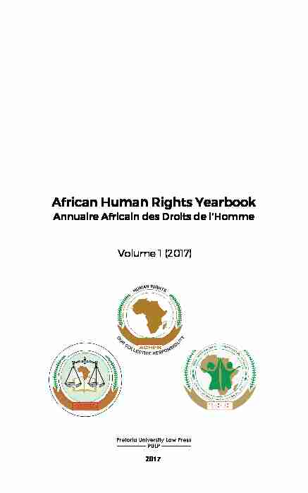African Human Rights Yearbook