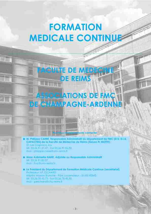 FORMATION MEDICALE CONTINUE