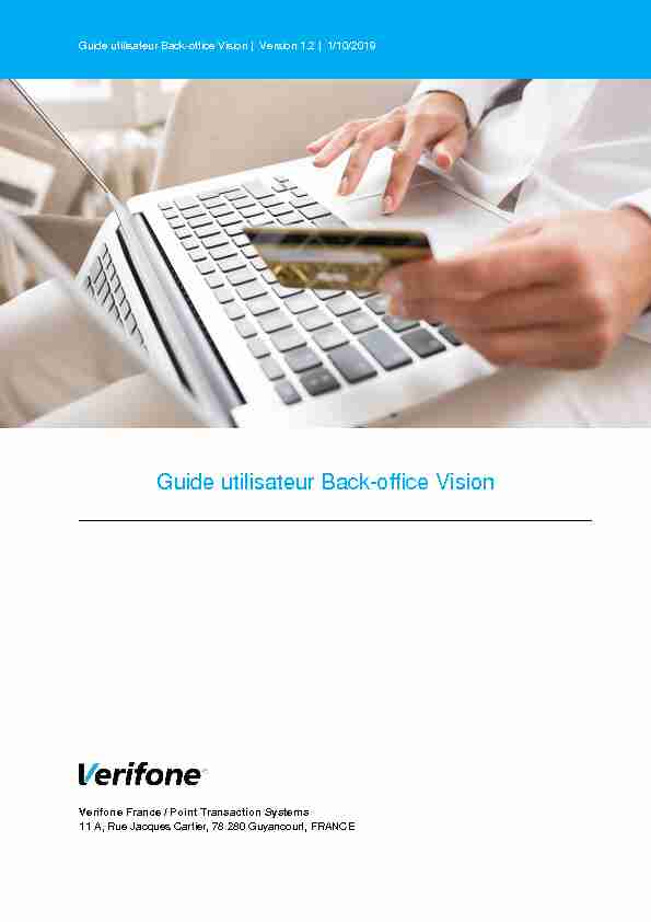 [PDF] Guide utilisateur Back-office Vision - Paybox