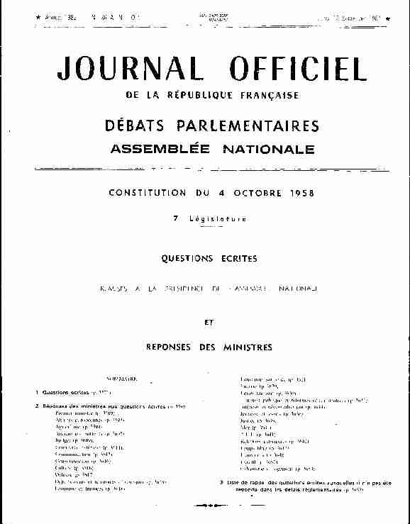 [PDF] JOURNAL OFFICIEL - Assemblée nationale - Archives