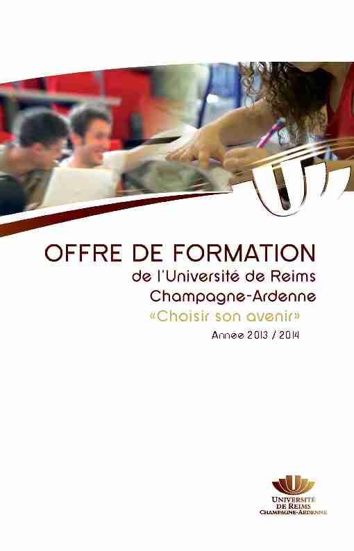 [PDF] Année 2013 / 2014 - University of Reims Champagne-Ardenne