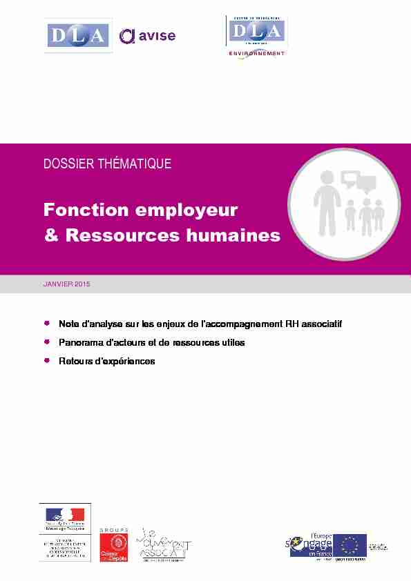 Fonction employeur & Ressources humaines