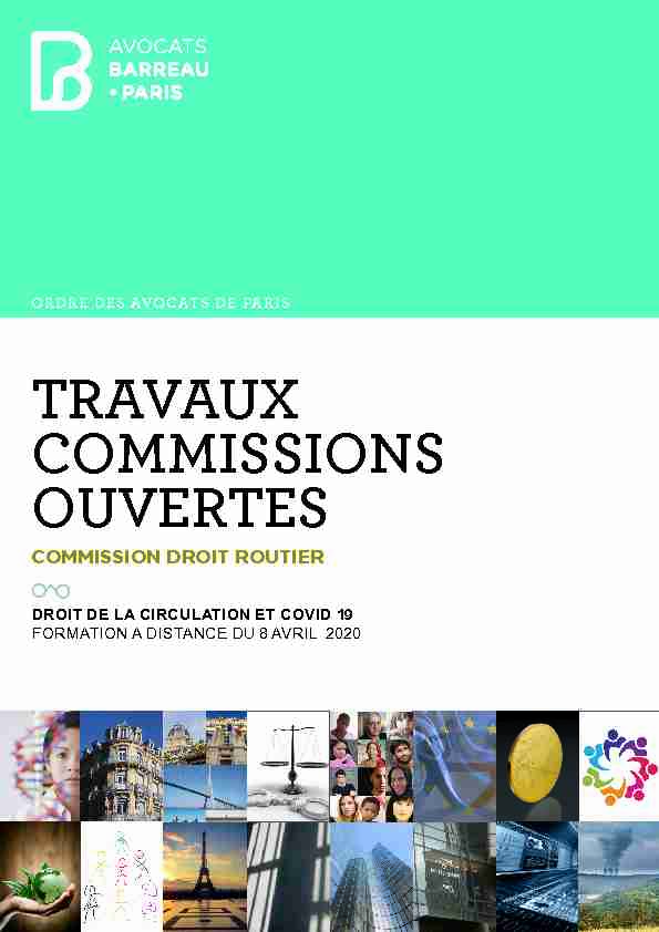 TRAVAUX COMMISSIONS OUVERTES