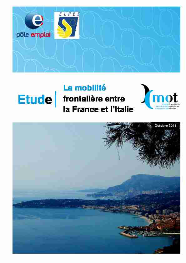 La mobilité frontalière entre la France et lItalie