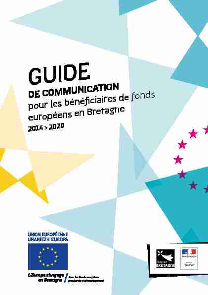 [PDF] DE COMMUNICATION pour les bénéfi ciaires de fonds européens