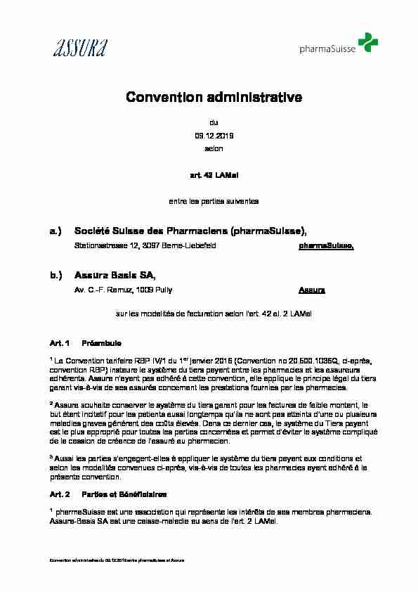 Convention administrative