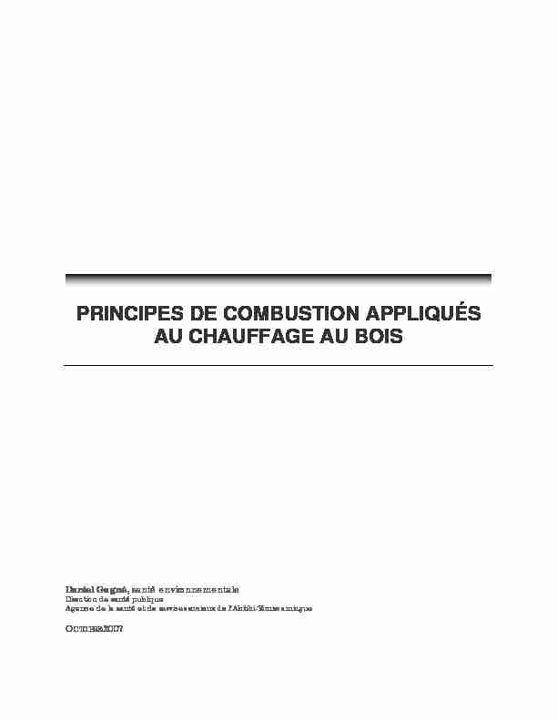 [PDF] PRINCIPES DE COMBUSTION APPLIQUÉS AU CHAUFFAGE AU
