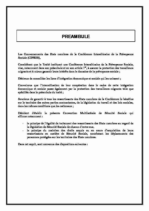[PDF] PREAMBULE - ILO