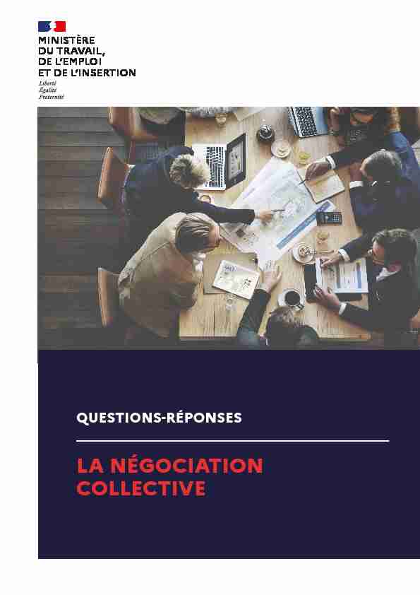 Questions-réponses sur la négociation collective