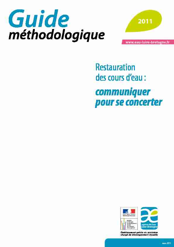 [PDF] Guide méthodologique - Restauration des cours deau - Agence de l