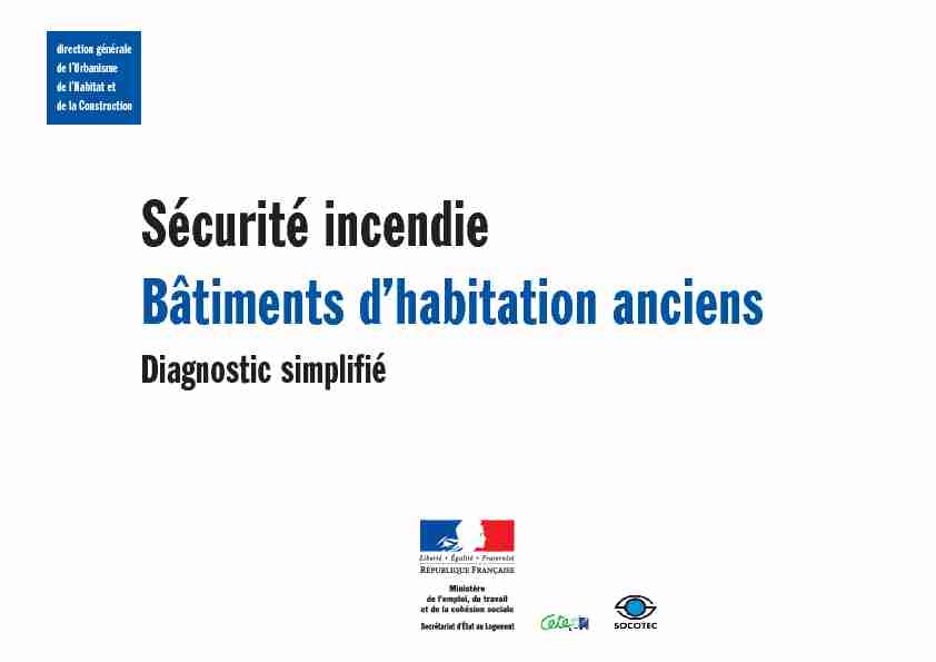 [PDF] Sécurité incendie Bâtiments dhabitation anciens  - SDIS 91