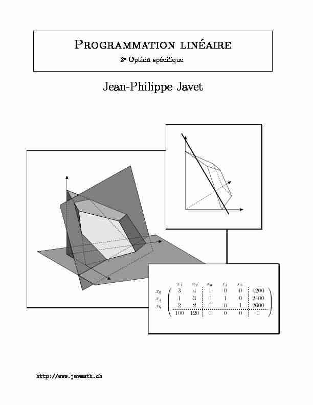 [PDF] Programmation linéaire - JavMathch