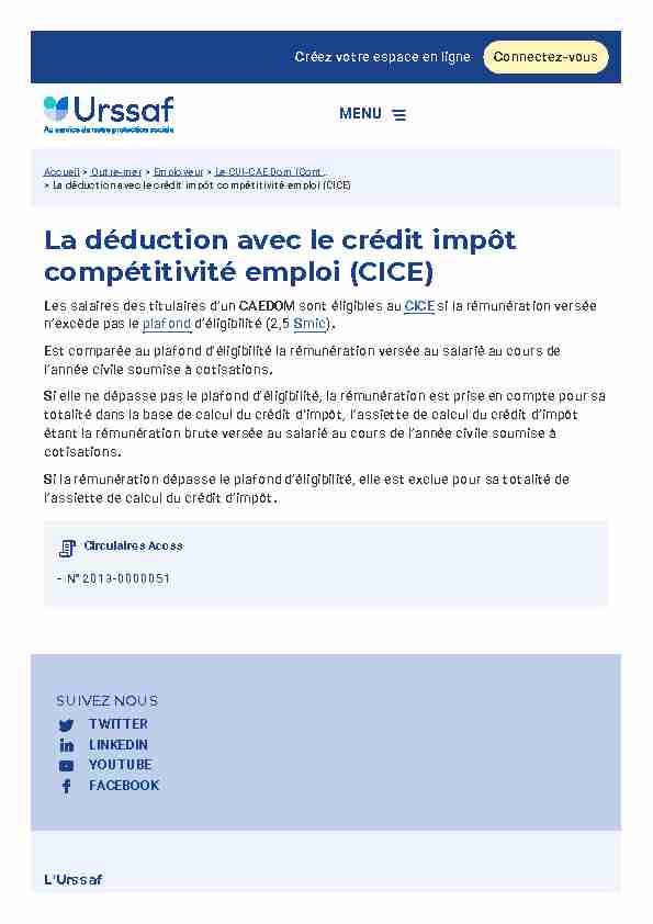 La déduction avec le crédit impôt compétitivité emploi (CICE