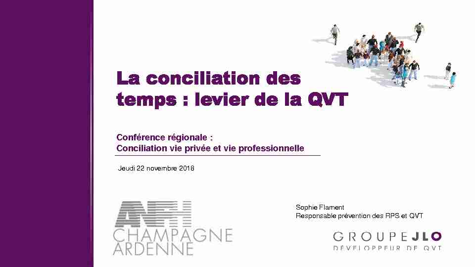 [PDF] La conciliation des temps : levier de la QVT - ANFH