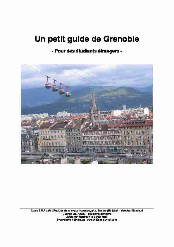 Un petit guide de Grenoble