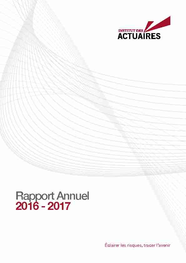 Rapport Annuel 2016 - 2017