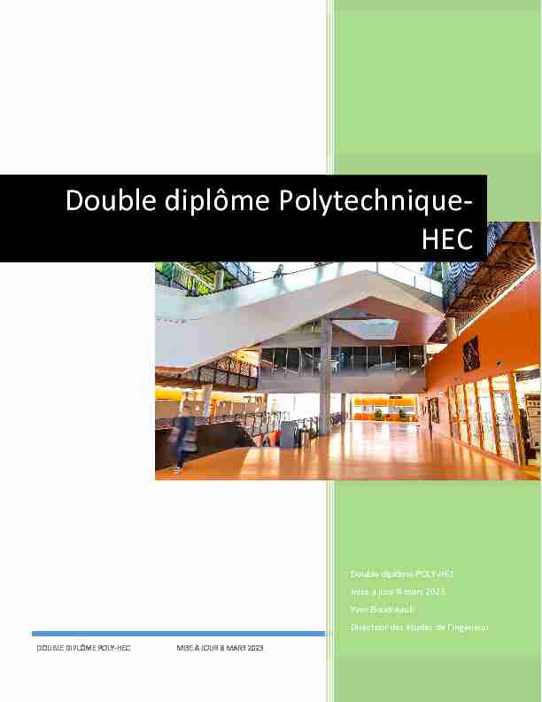 Double diplôme Polytechnique-HEC