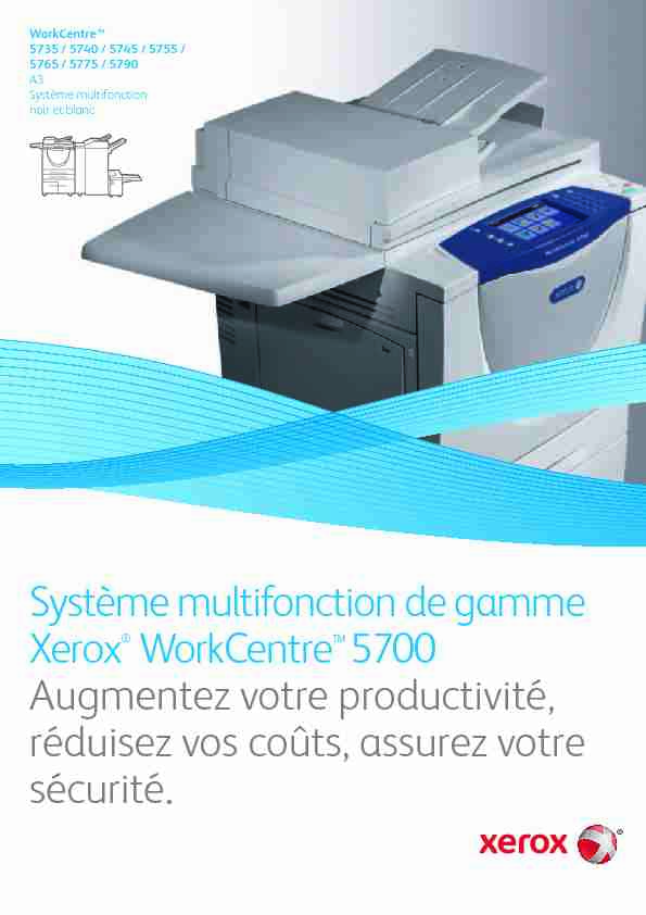Imprimante Multifonction and Impression Sécurisée - Xerox