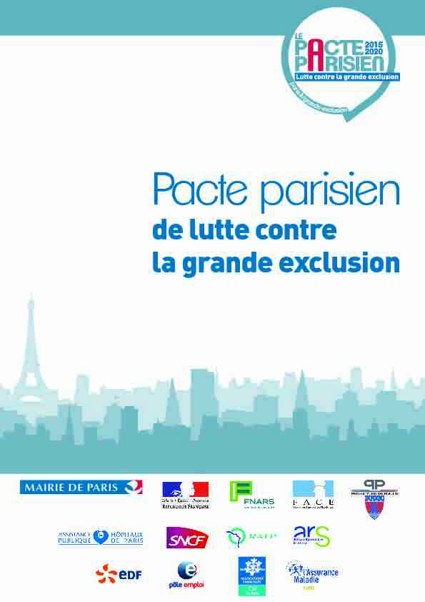 Pacte parisien de lutte contre la grande exclusion
