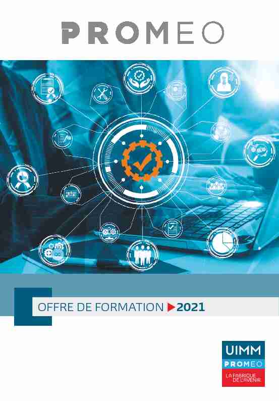 OFFRE DE FORMATION 2021