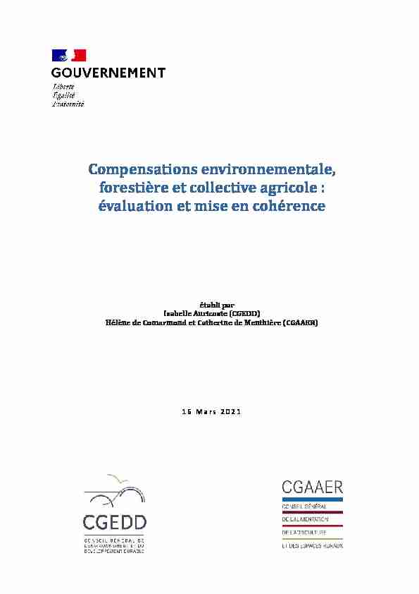 Compensations environnementale forestière et collective agricole