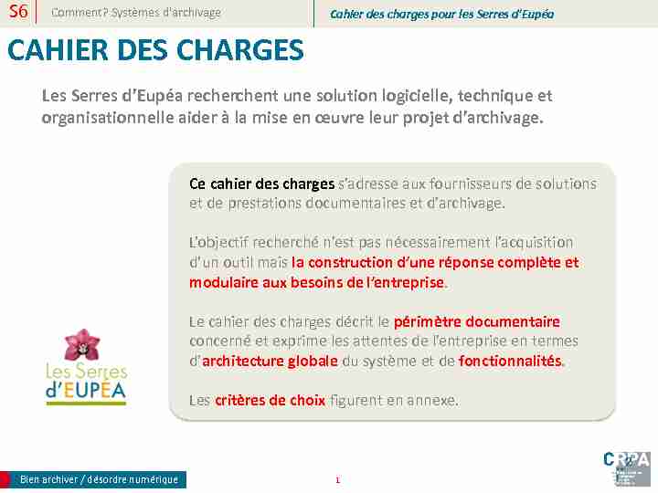 [PDF] CAHIER DES CHARGES - CR2PA