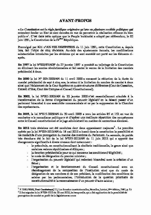 Constitution of Burkina Faso