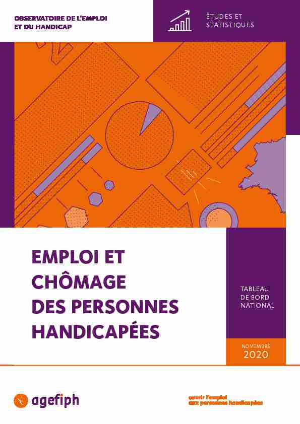 [PDF] Emploi et chômage des personnes handicapées - Novembre 2020