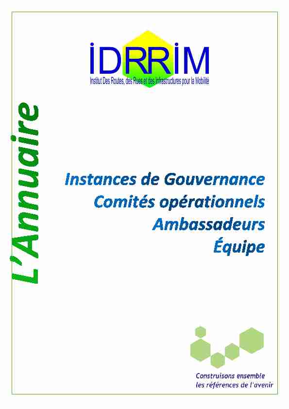 [PDF] Annuaire IDRRIM - CoTITA National