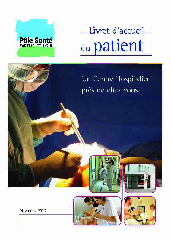 [PDF] Livret daccueil du patient du centre hospitalier Sarthe et Loir - PSSL