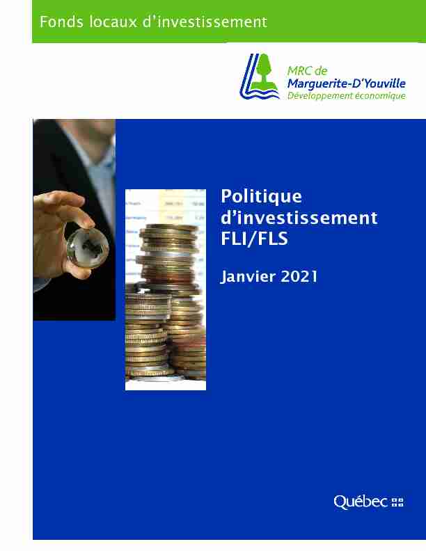 Politique dinvestissement FLI/FLS