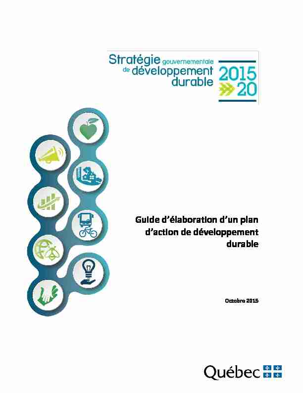 Guide délaboration dun plan daction de développement durable