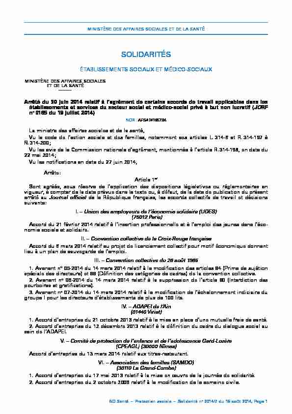 [PDF] SOLIDARITÉS - Ministère de la Santé