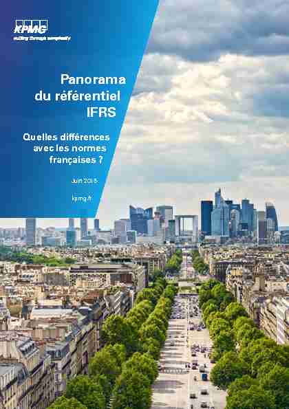 Panorama du référentiel IFRS – quelles différences avec les normes