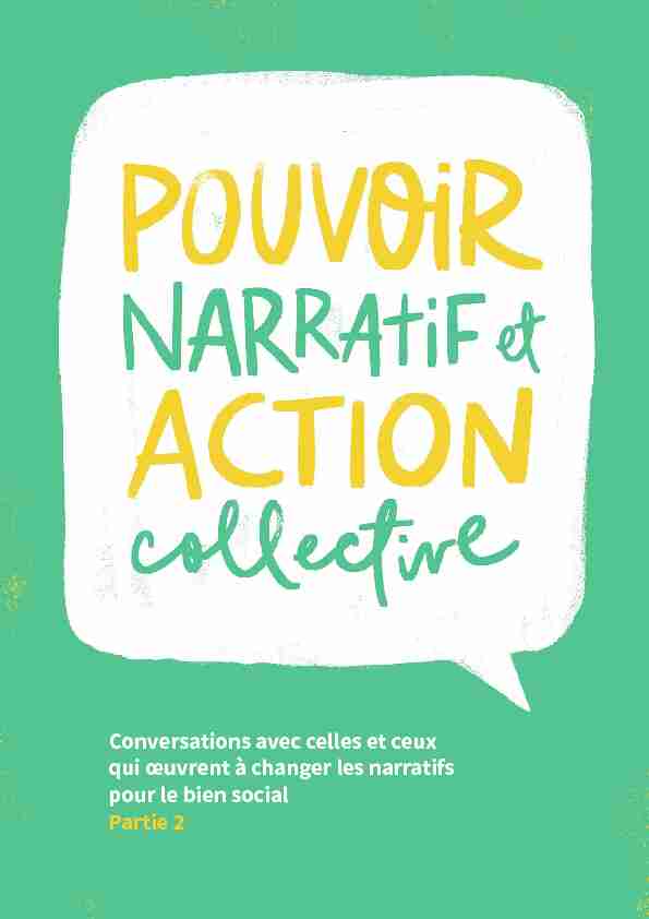 Pouvoir Narratif et Action Collective : Conversations avec celles et