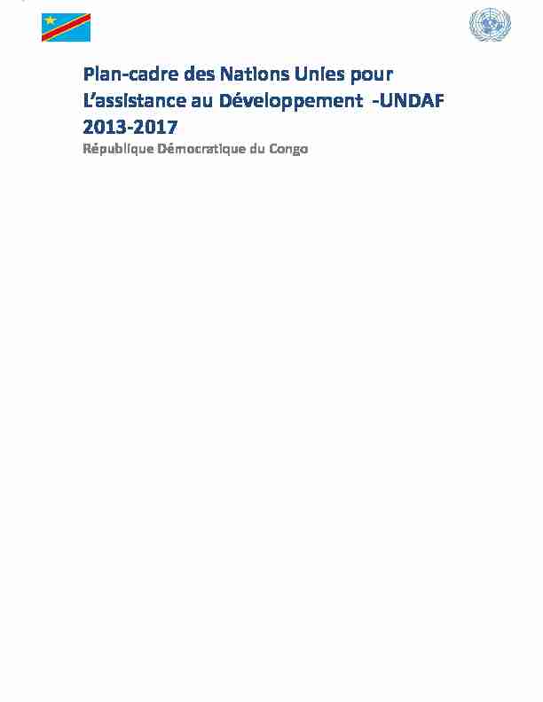 Plan-cadre des Nations Unies pour Lassistance au Développement