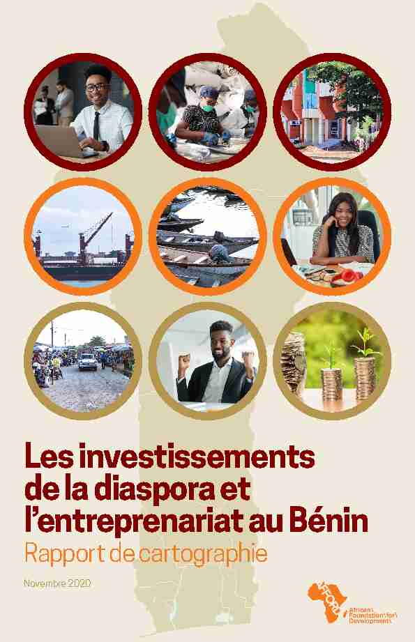 Les investissements de la diaspora et lentreprenariat au Bénin