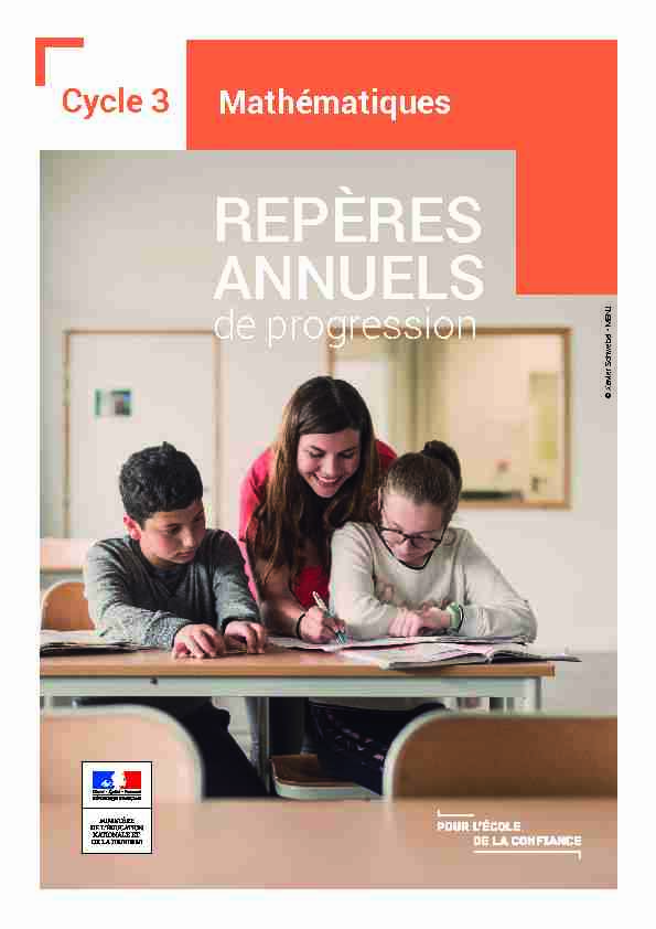 REPÈRES ANNUELS - Education