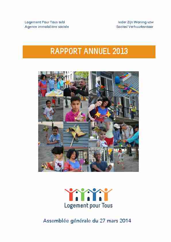 RAPPORT ANNUEL 2013