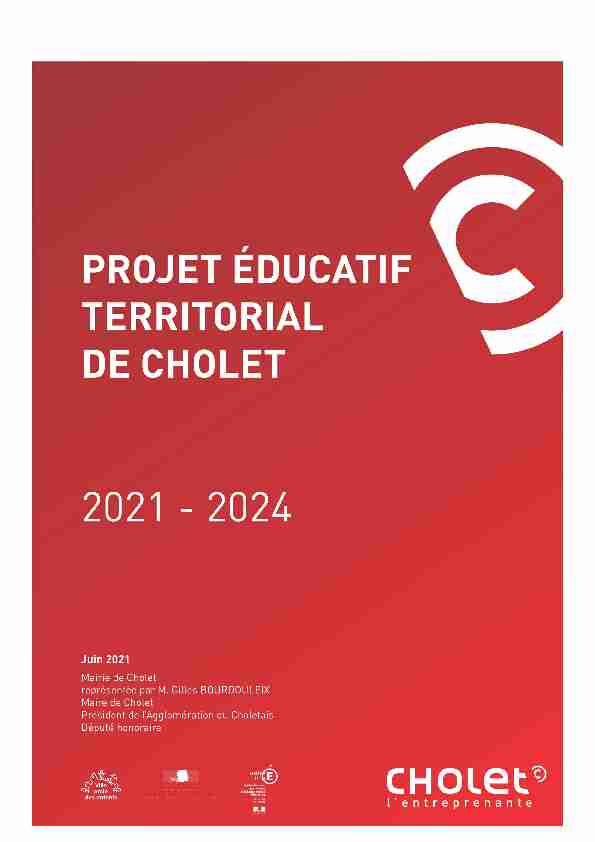 PEDT2018-2021 Ville de Cholet