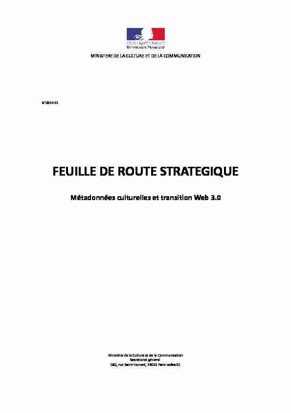 [PDF] FEUILLE DE ROUTE STRATEGIQUE - Enssib
