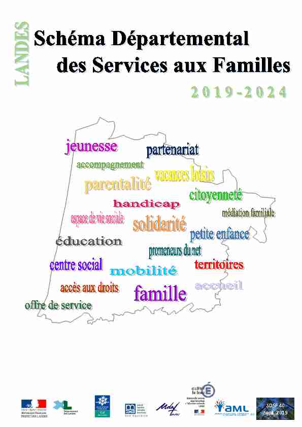 Schéma départemental des Services aux Famille 2019-2024