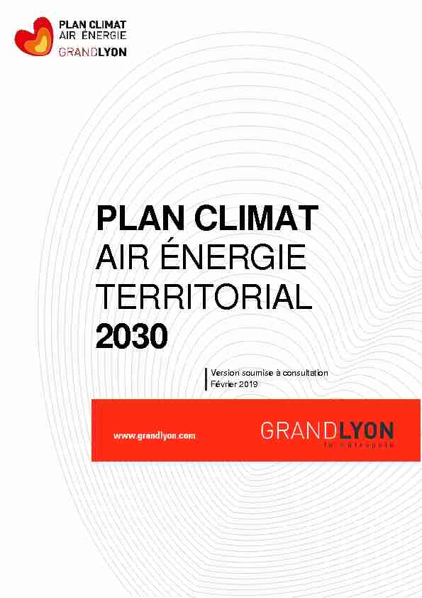 Projet de Plan Climat Air Énergie Territorial
