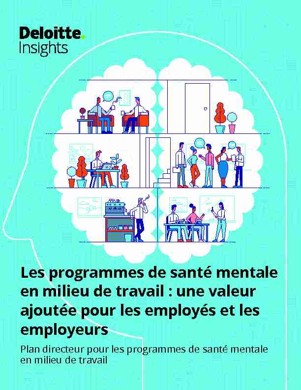 [PDF] Les programmes de santé mentale en milieu de travail - Deloitte