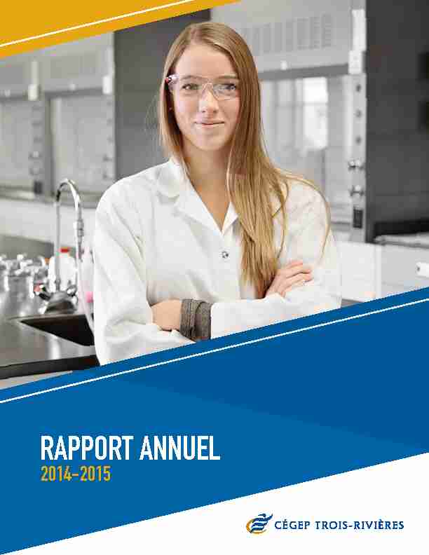 Rapport annuel 2014-2015