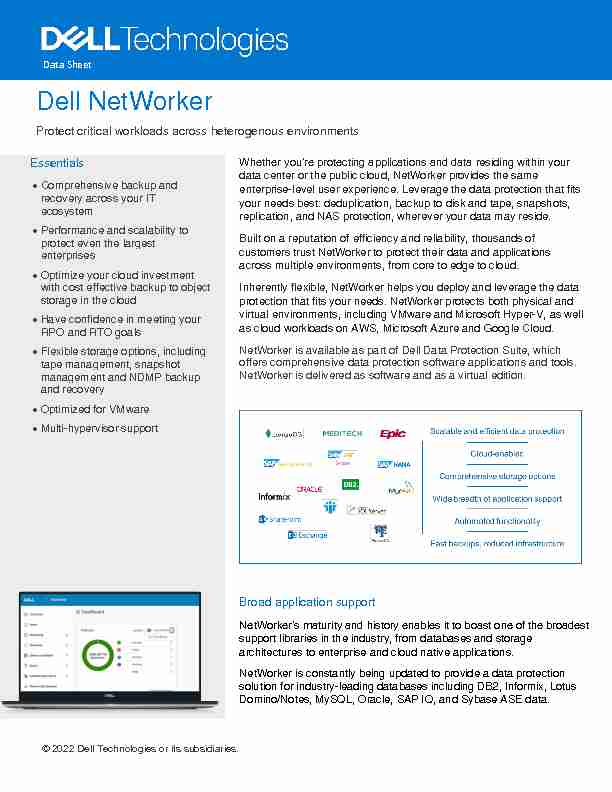 Dell EMC NetWorker (FR)