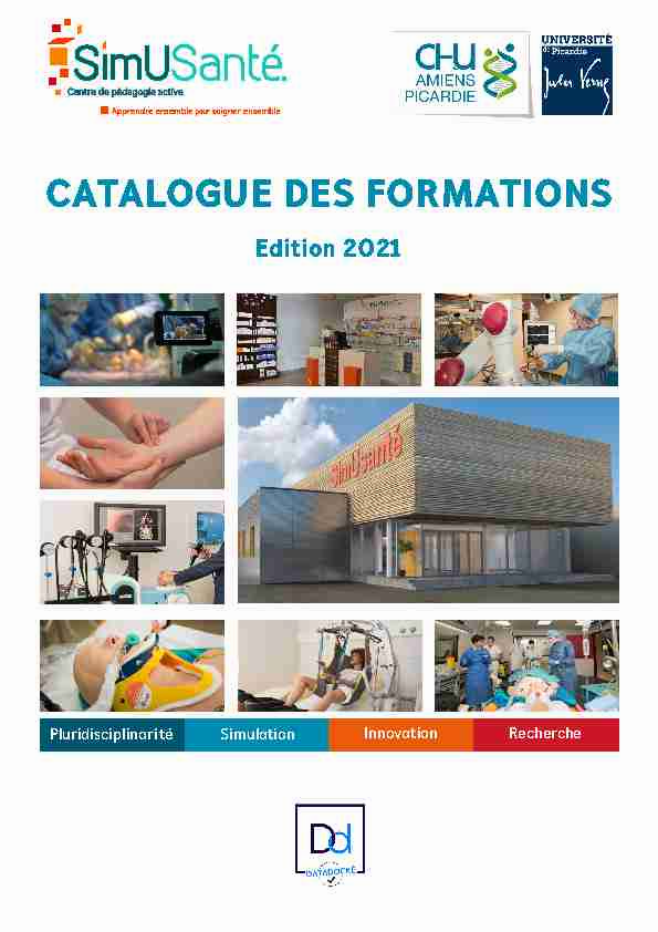 [PDF] CATALOGUE DES FORMATIONS - SimUSanté