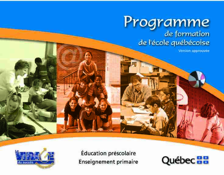 Programme de formation de lécole québécoise - Version approuvée